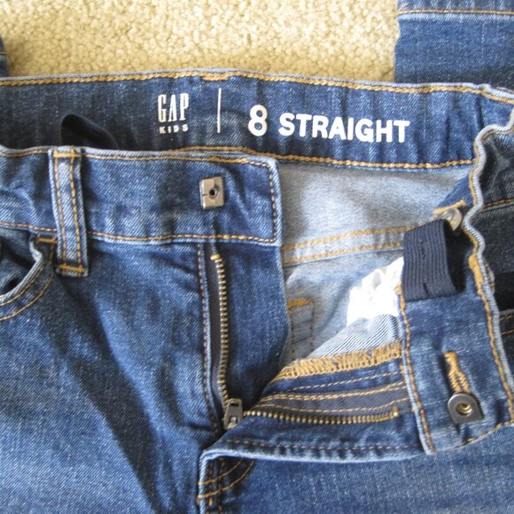 Gap Kids Boy's Size 8 Straight Blue Jeans - Picture 2 of 6
